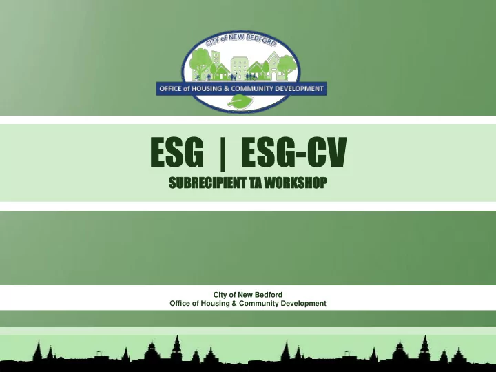 esg esg cv