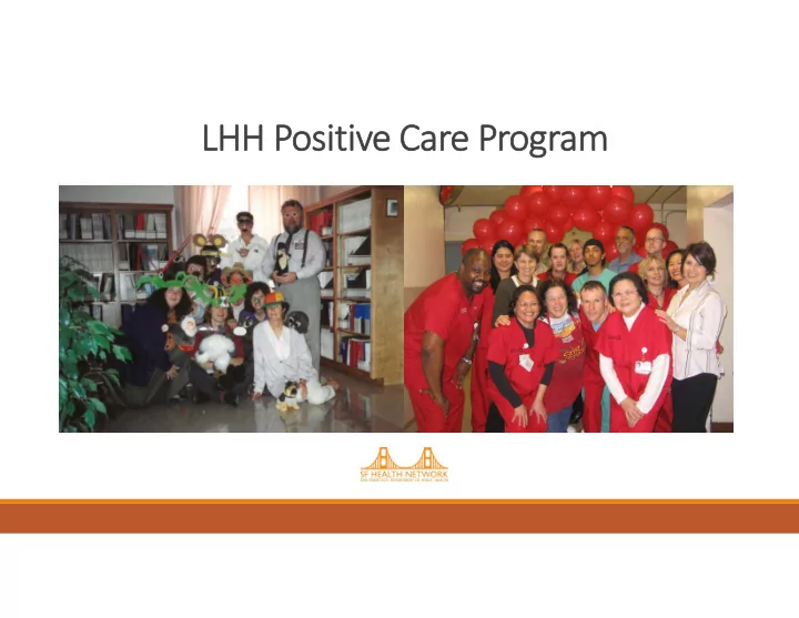 lhh lhh po positive car care pr program lhh positive care