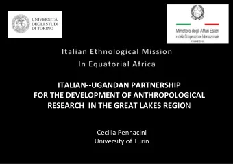 Cecilia  Pennacini    University  of  Turin       T he  Italian