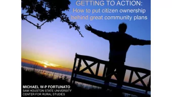 MICHAEL W-P FORTUNATO  SAM HOUSTON STATE UNIVERSITY  CENTER FOR RURAL STUDIES  PREVIEW