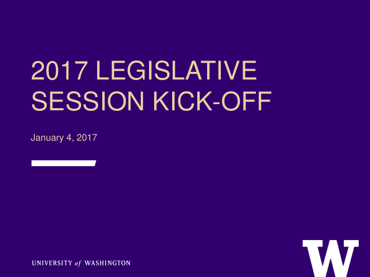 2017 legislative
