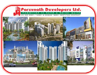 Safe Harbor  This  p  presentation  contains  certain  forward  looking  g  statements  concerning