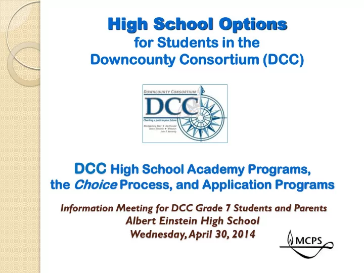 high high sc school o hool options ptions