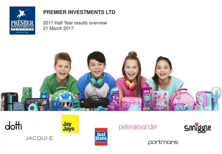 premier investments ltd