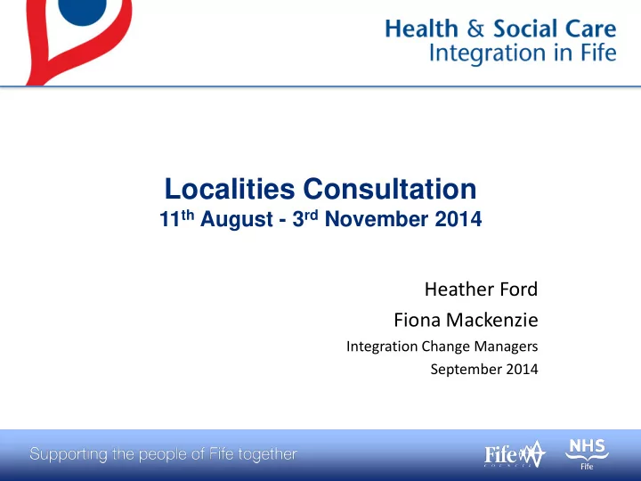 localities consultation