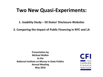 Two  New  Quasi-Experiments:      1.  Usability  Study    50