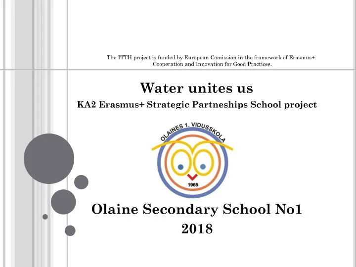 2018 o laine s econdary s chool n o 1