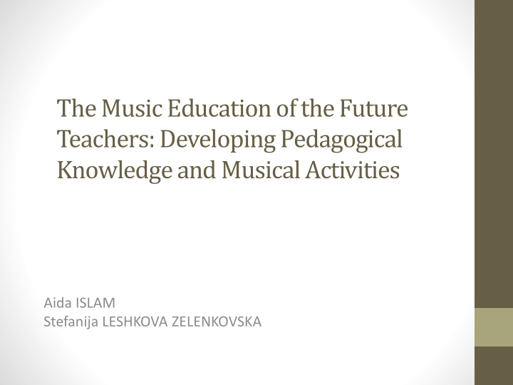 the music education of the future