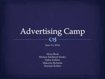 June 13, 2014  Alicia Bush  Miriam Edelkind-Vealey  Haley Kellner  Makayla Richards  Hannah Rollins