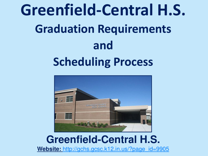 greenfield central h s