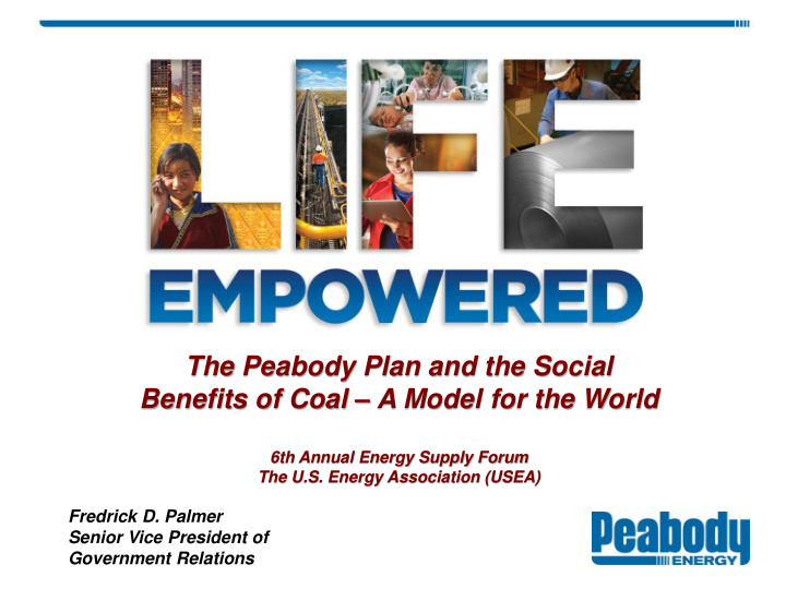 the peabody plan and the social benefits of coal a model