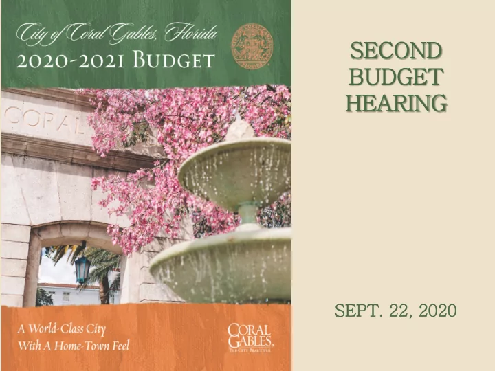second nd budg udget hear earing