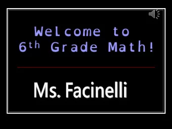 Hey 6 th graders -  Memorize your student ID  number!  About Ms. Facinelli  Grew up in Phoenix-