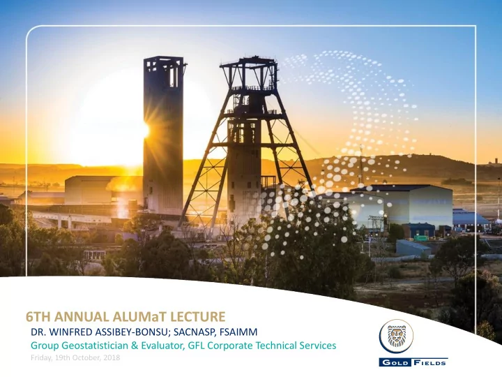 6th annual alumat lecture