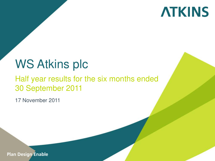 ws atkins plc