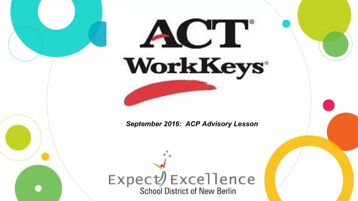 september 2016 acp advisory lesson 1