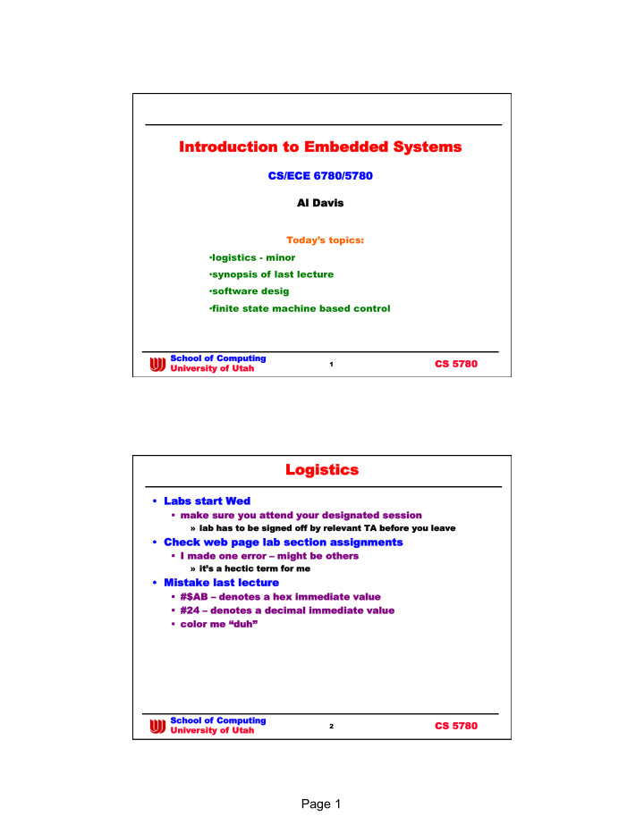 introduction to embedded systems introduction to embedded