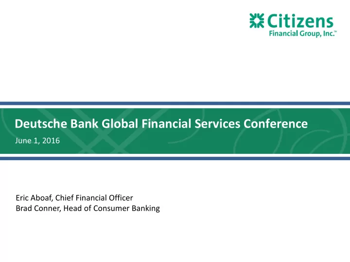 deutsche bank global financial services conference