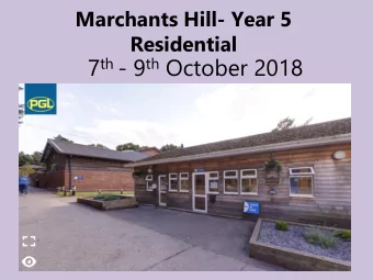 7 th - 9 th October 2018  The PGL difference  Dedicated PGL Groupie to provide support