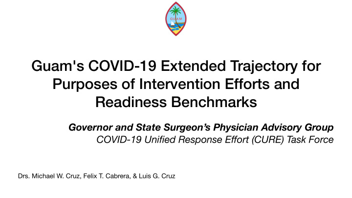 guam s covid 19 extended trajectory for purposes of