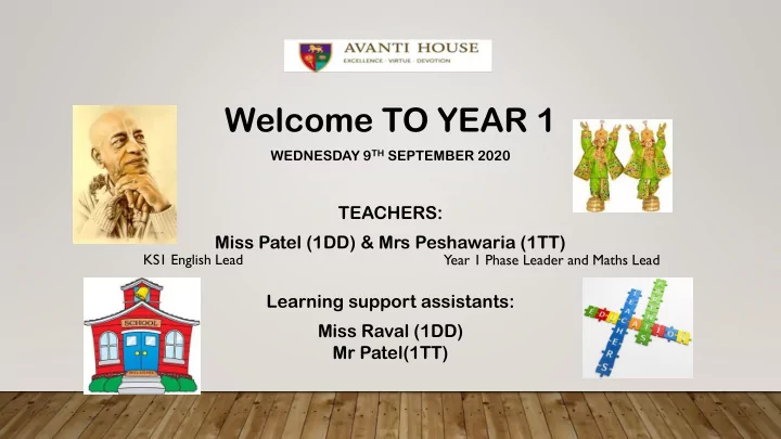 welcome to year 1
