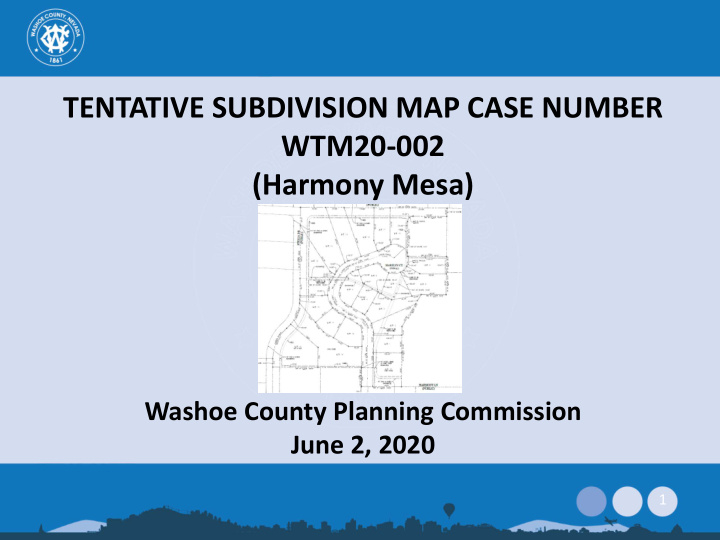 tentative subdivision map case number wtm20 002 harmony