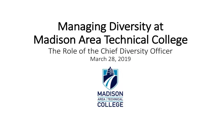 managing div iversity at