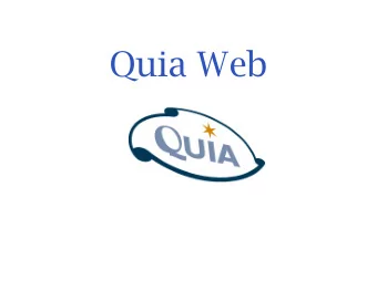 Quia Web  Quia Web  One of the Webs most popular  education sites  Used in all 50 states