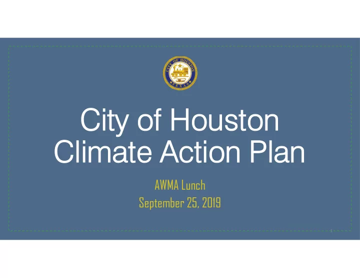 city of houston climate action plan