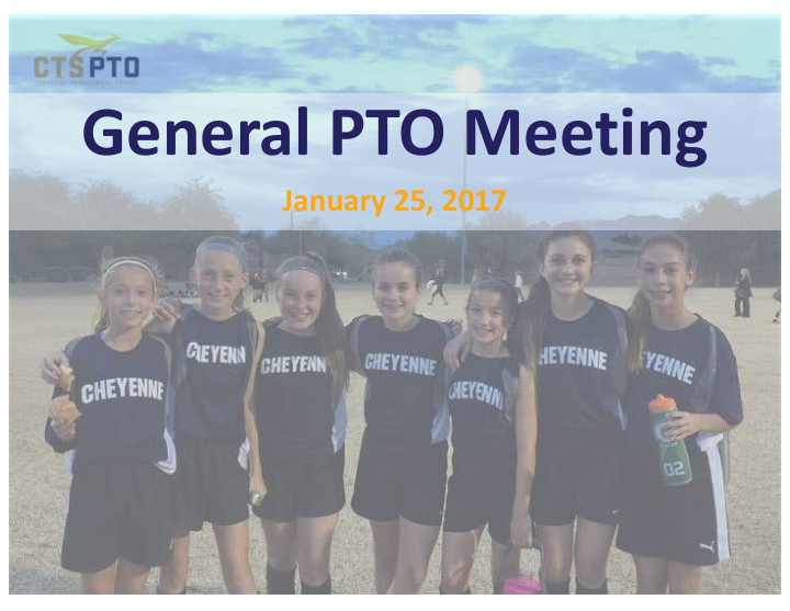 general pto meeting