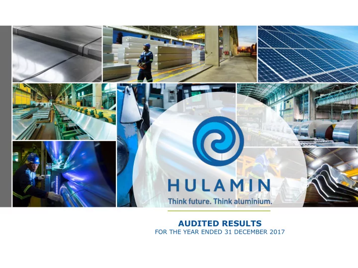 audited results