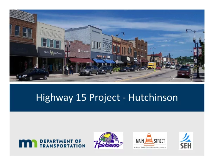 highway 15 project hutchinson