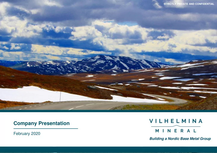 company presentation