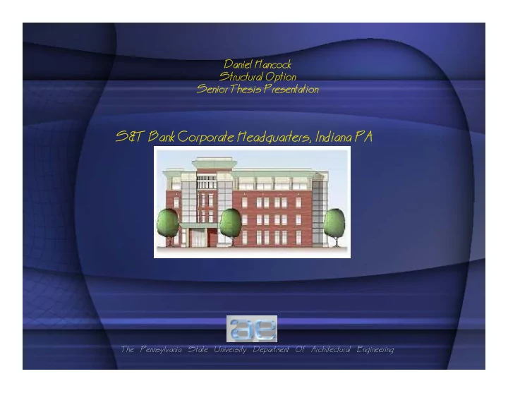 s t bank corporate headquarters indiana pa