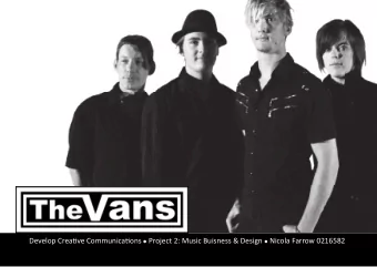 Develop Creatjve Communicatjons    Project 2: Music Buisness &amp; Design    Nicola Farrow