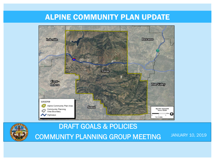 alpine community plan update
