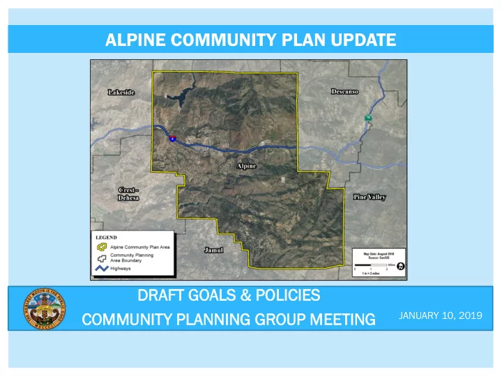 alpine community plan update