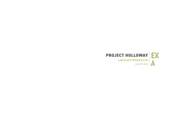 PROJECT HOLLOWAY  LANDSCAPE PRESENTATION AUGUST 2020  ABOUT EXTERIOR ARCHITECTURE  WHO ARE EXA?