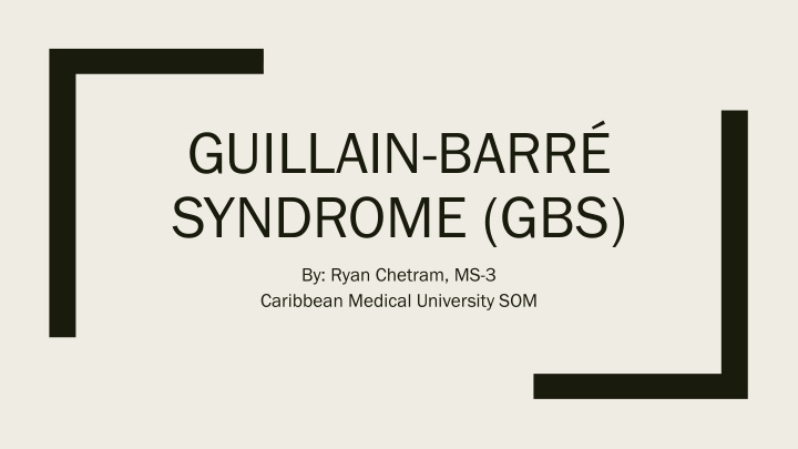 guillain barr syndrome gbs