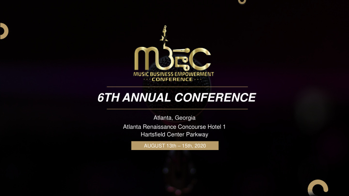 6th annual conference