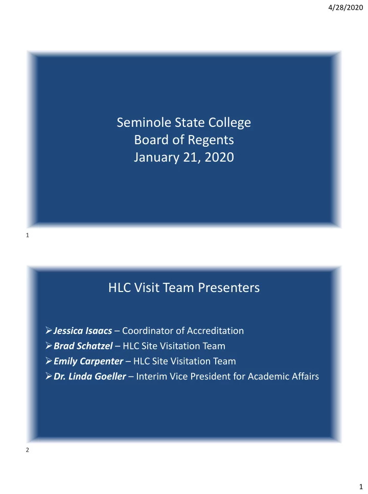 seminole state college board of regents january 21 2020