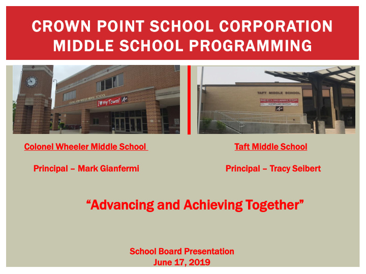 crown point school corporation