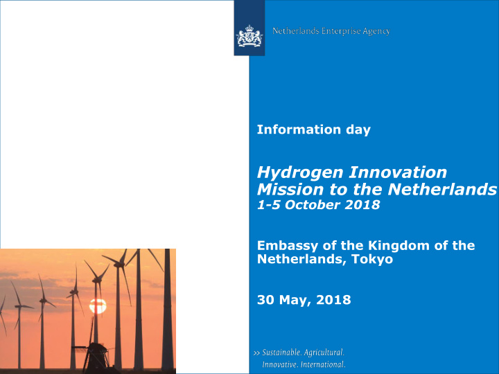 hydrogen innovation mission to the netherlands