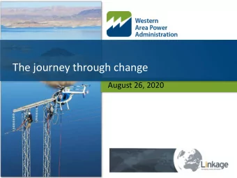 The journey through change  August 26, 2020  Subject, Office or event  Learning Objectives  What