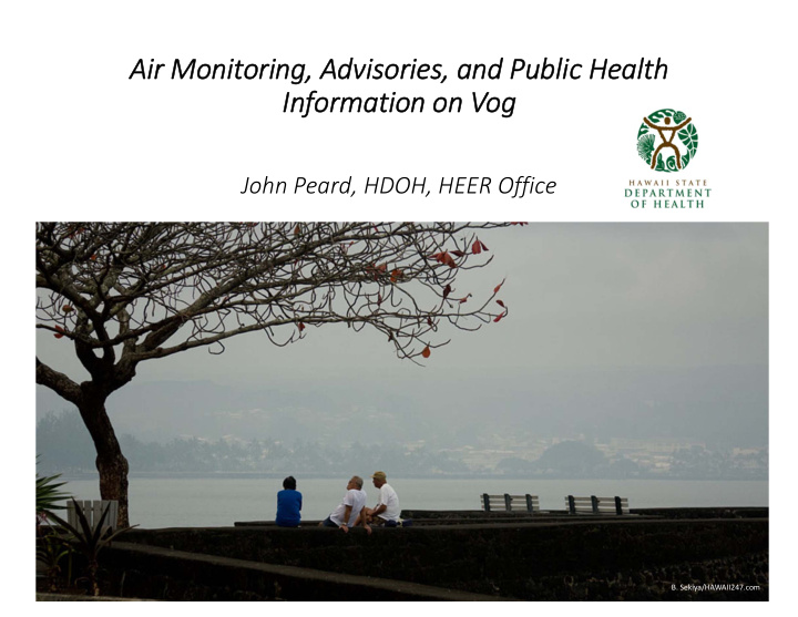 air monitoring advisories and public health information
