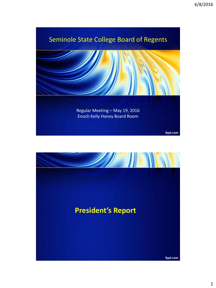 president s report