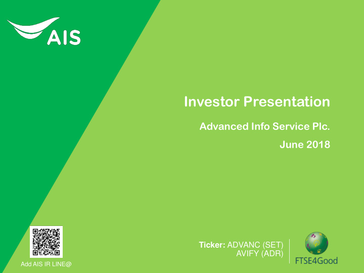 investor presentation