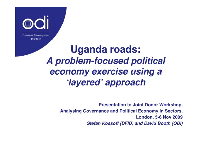 uganda roads