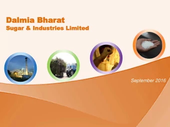 Dalmia  Dalmia Bhar  Bharat  Suga  Su  gar  r &amp;  &amp; Ind  Industries  ustries Limit  Limited