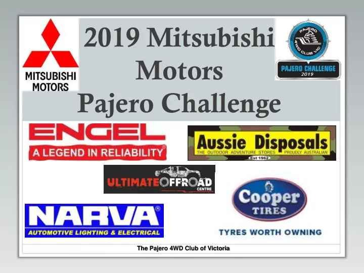 2019 mitsubishi motors pajero challenge